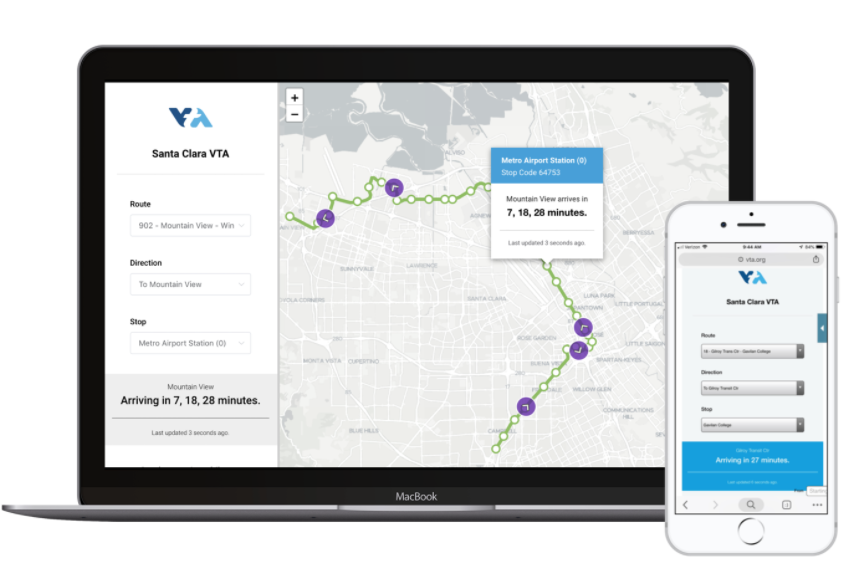 Passenger Prediction Map image: computer and cell phone